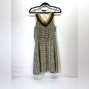 Maurices Olive Beaded Sleeveless‎ Fit & Flare dress, size L